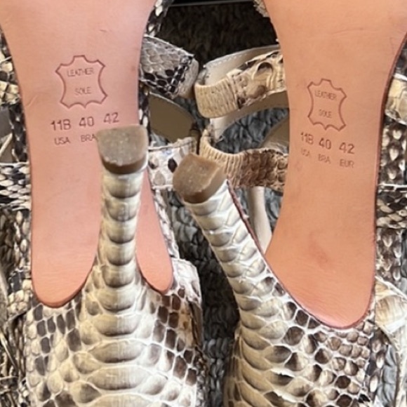 Alexandre Birman Python Sandals - Picture 9 of 10